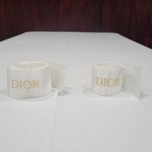 Christian Dior logo lace hat shoes purses trim